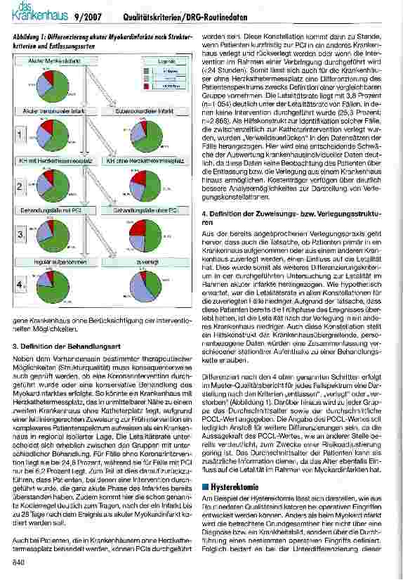 Vorschauseite 3: Möglichkeiten und Chancen der Analyse von Qualitätskriterien auf der Basis von DRG-Routinedaten (II)