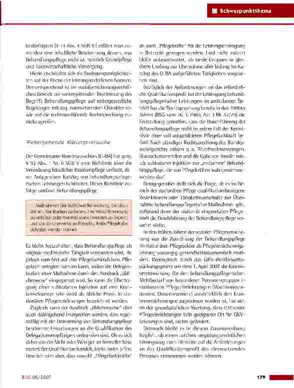 Vorschauseite 2: Neuverteilung der Aufgaben im Gesundheitswesen - Chancen und Risiken für die Pflege