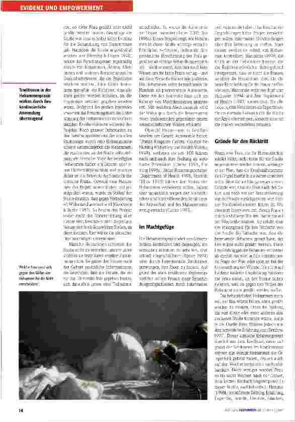 Vorschauseite 2: Tradition oder Wissen?