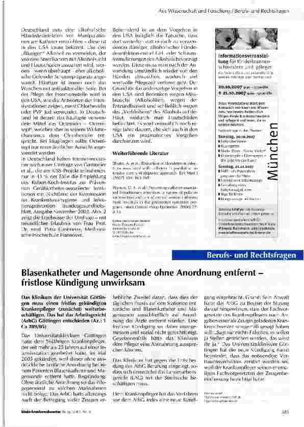 Vorschauseite 4: Venenkatheter-assoziierte Septikämien