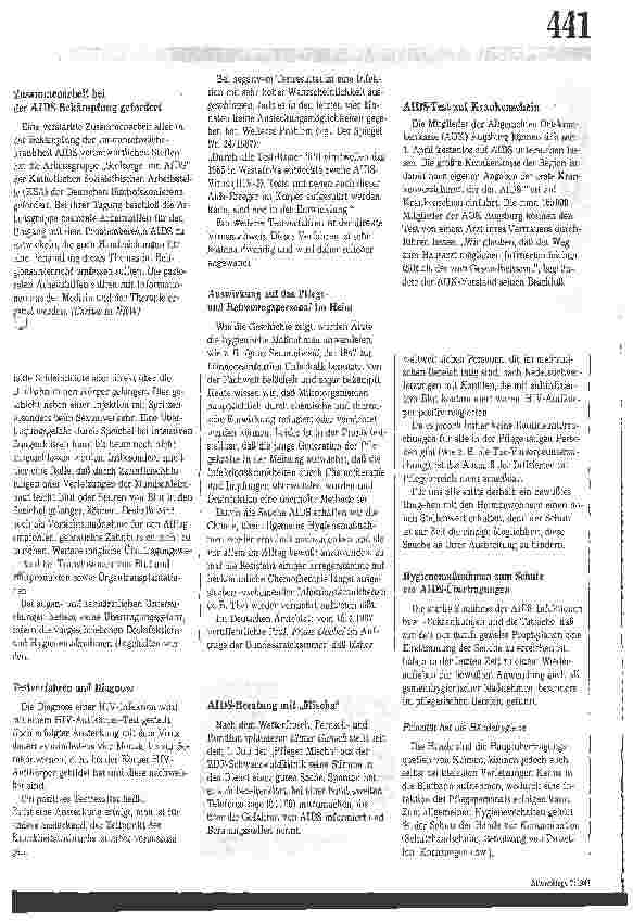Vorschauseite 3: AIDS in der Altenpflege