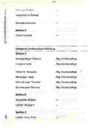 Vorschauseite 6: Der Bundesvorstand des Österreichischen Krankenpflegeverbandes in seiner derzeitigen Zusammensetzung