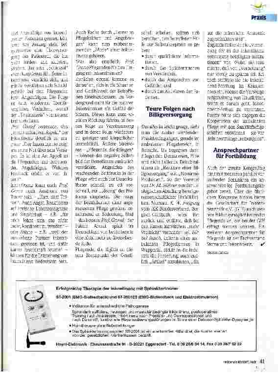Vorschauseite 2: Inkontinenz - Was Pflegende wissen sollten