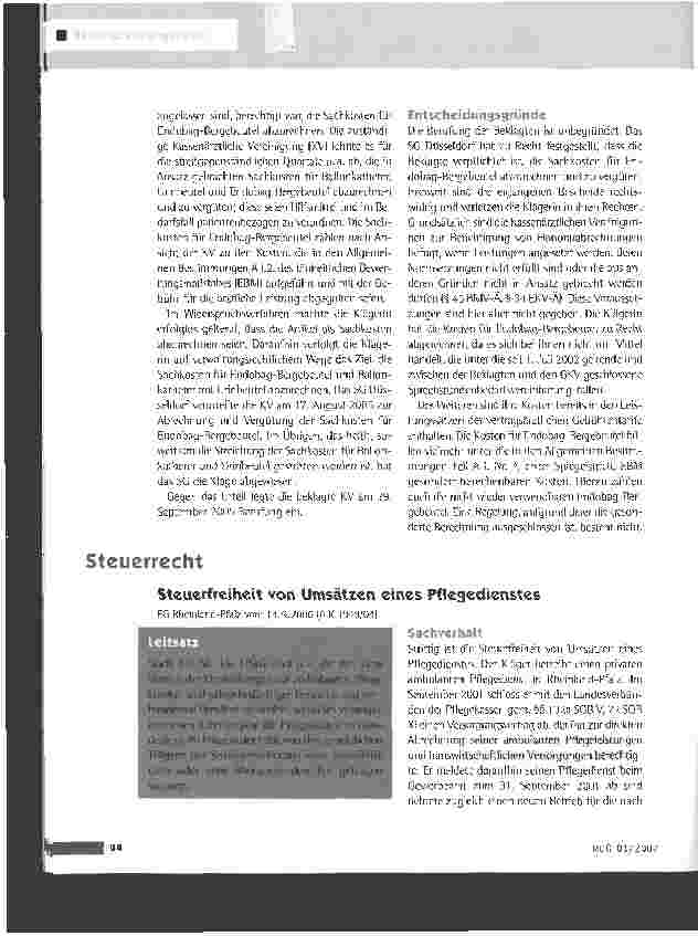Vorschauseite 2: Erstattungsfähigkeit von Endobag-Bergebeuteln