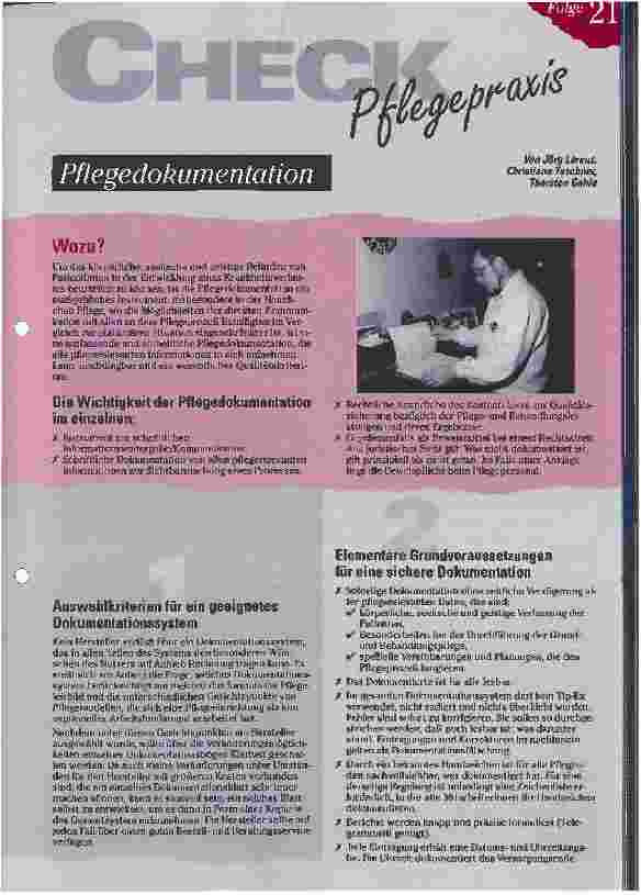 Vorschauseite 1: Pflegedokumentation