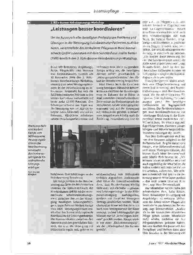 Vorschauseite 3: Die Spezialisierung auf Häusliche Intensivpflege als Chance für Pflegedienste - ein Porträt - Beatmeten Menschen das Leben zu Hause ermöglichen