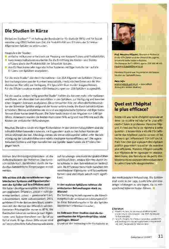 Vorschauseite 2: Für mehr Effizienz: Spitalnetze bilden!
