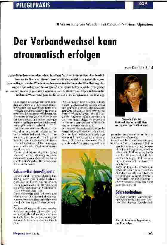 Vorschauseite 1: Der Verbandwechsel kann atraumatisch erfolgen