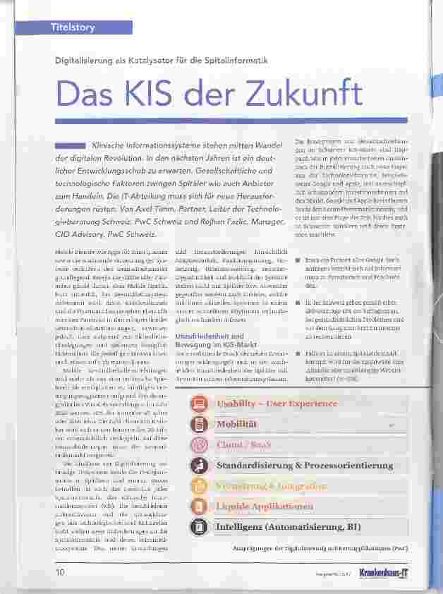 Vorschauseite 1: Das KIS der Zukunft