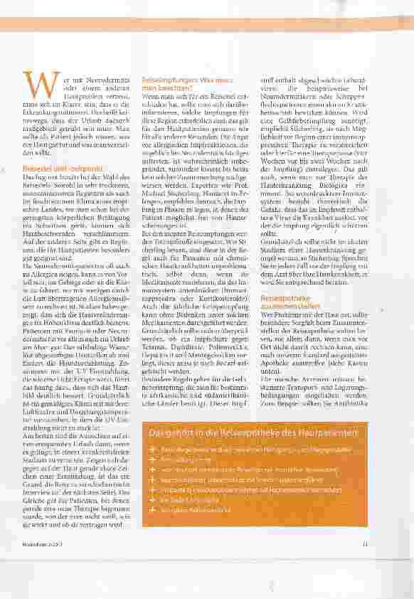 Vorschauseite 2: Urlaub ohne Hautstress