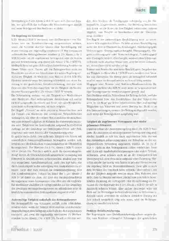 Vorschauseite 2: Beitragsfreiheit für Notärzte nur bei Neuverträgen möglich