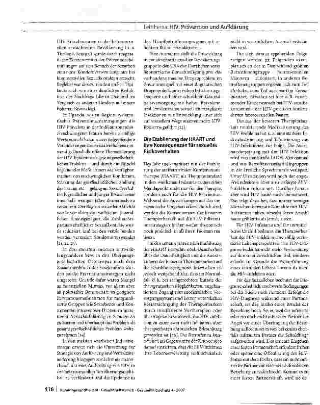 Vorschauseite 5: Präventionsstrategien zur Eindämmung der HIV-Epidemie