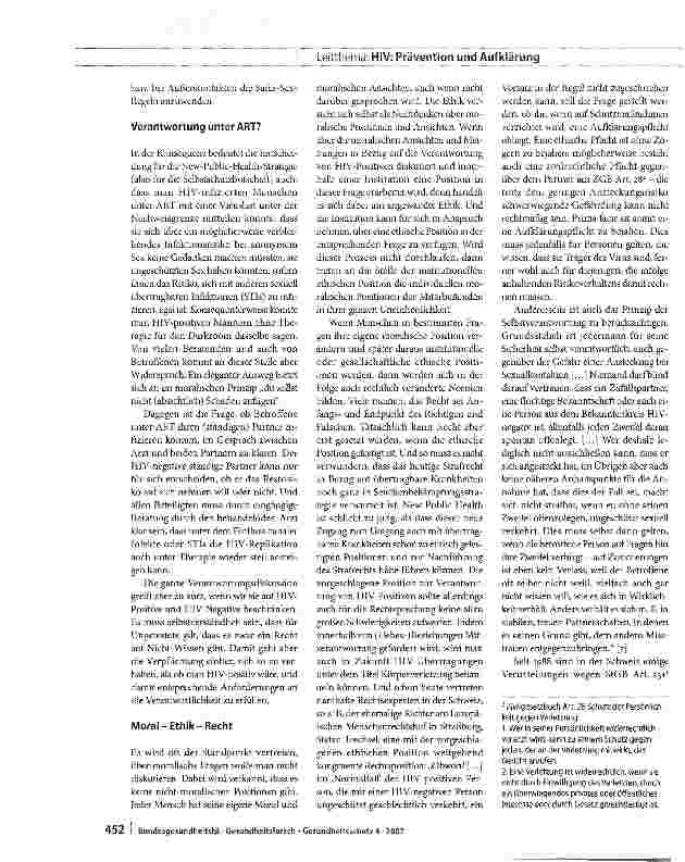 Vorschauseite 4: Haben HIV-Positive eine besondere Verantwortung?