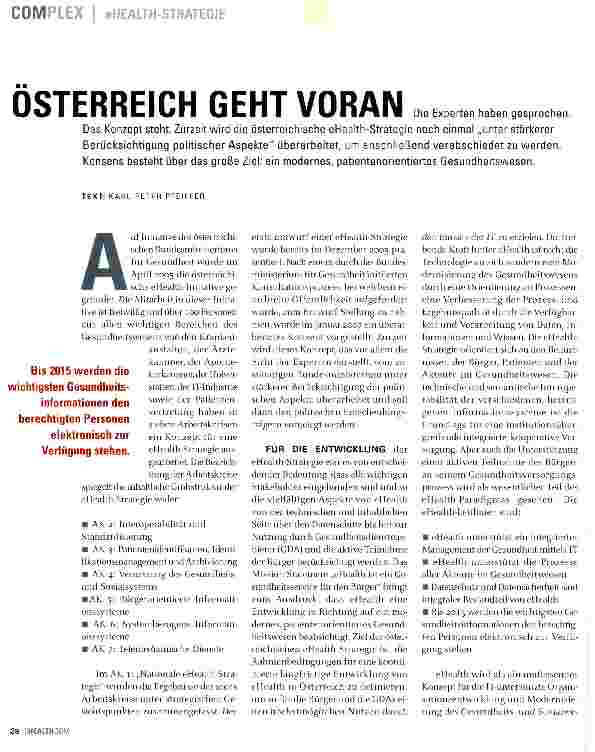 Vorschauseite 1: Österreich geht voran