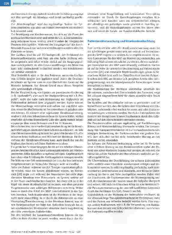 Vorschauseite 6: Aspekte der Intensivpflege und -Überwachung eines Patienten mit einer interventioneilen Lungenassistenz (ILA)
