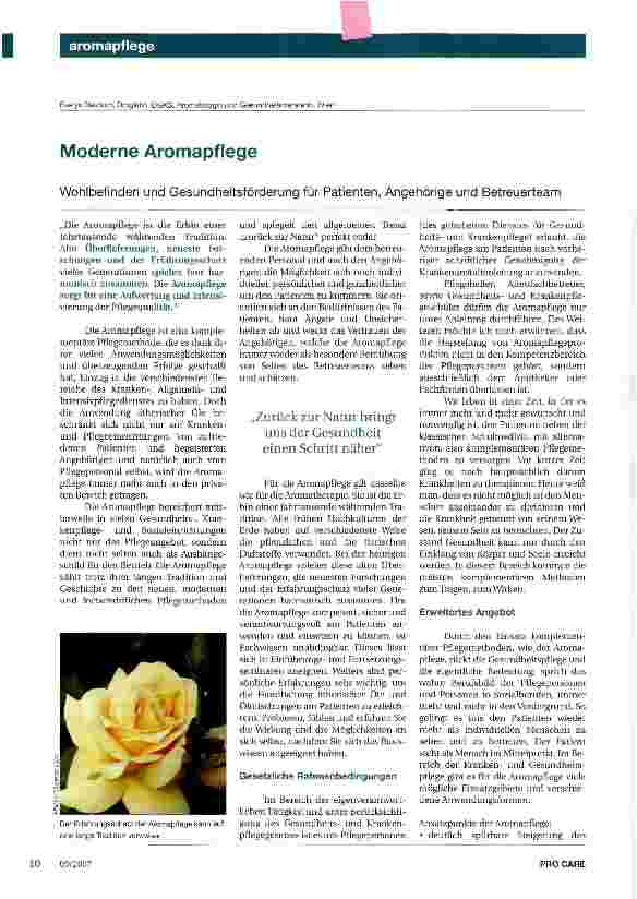 Vorschauseite 1: Moderne Aromapflege