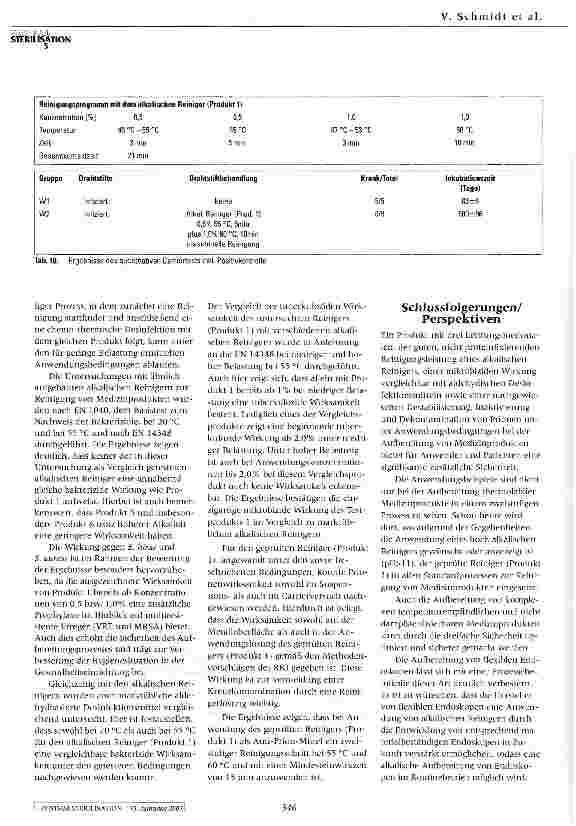 Vorschauseite 5: Wirksamkeit eines multifunktionellen Reinigers gegen Mikroorganismen, Viren und Prionen