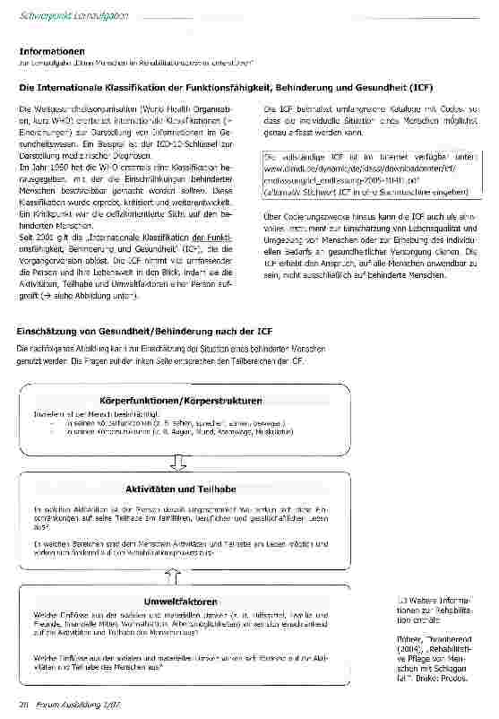 Vorschauseite 3: Einen Menschen im Rehabilitationsprozess unterstützen