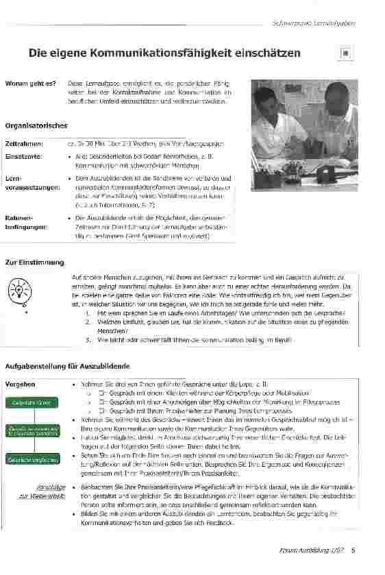 Vorschauseite 2: Lernaufgabenpool- Berufspädagogen haben Anforderungen an gute Lernaufgaben formuliert. Diese Erkenntnisse wurden in der Pflegepädagogik aufgegriffen und auf die Berufssituation in…