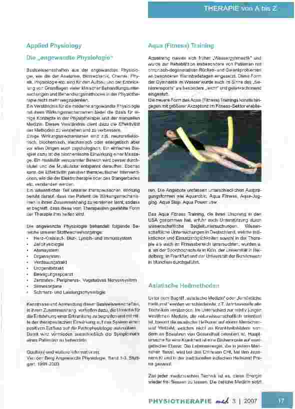 Vorschauseite 4: Therapien von A bis Z Teil I A wie