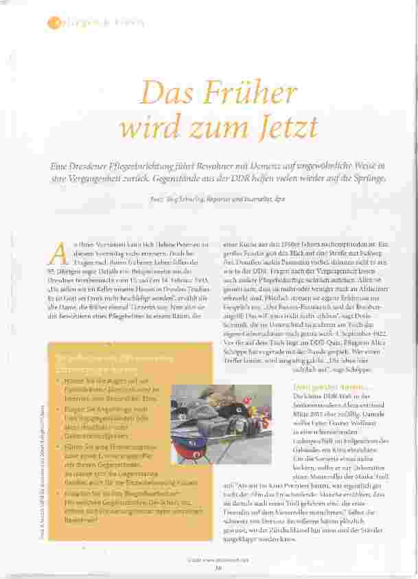 Vorschauseite 1: Das Früher wird zum Jetzt