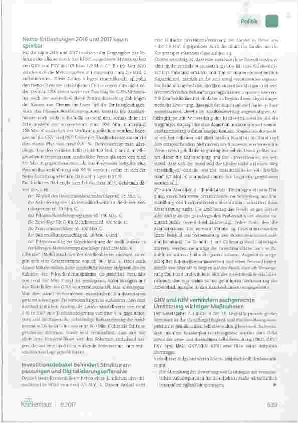Vorschauseite 2: Die Krankenhauspolitik der großen Koalition: eine Bilanz