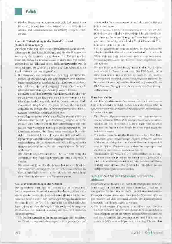 Vorschauseite 3: Patientenwohl und Daseinsvorsorge