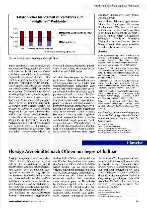 Vorschauseite 4: Machbarkeitsstudie als Entscheidungsgrundlage für den Ausbau der Hauskrankenpflege für Kinder und Jugendliche in Tirol