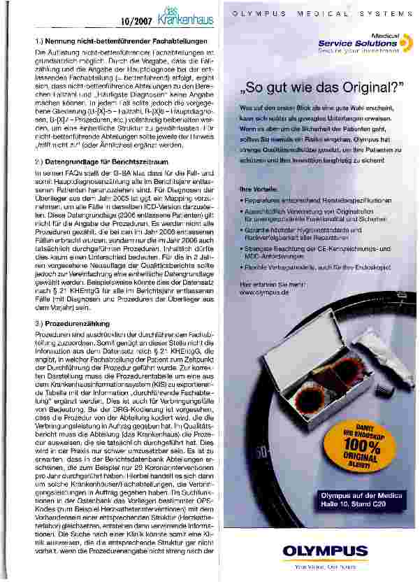 Vorschauseite 3: Qualitätsbericht 2007 - Update