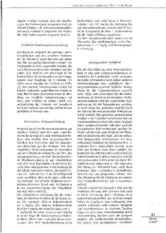 Vorschauseite 2: Narkoseführung bei Kindern: Tipps für die Praxis