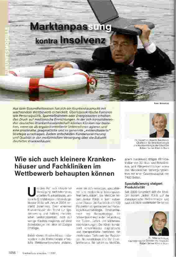 Vorschauseite 1: Marktanpassung kontra Insolvenz