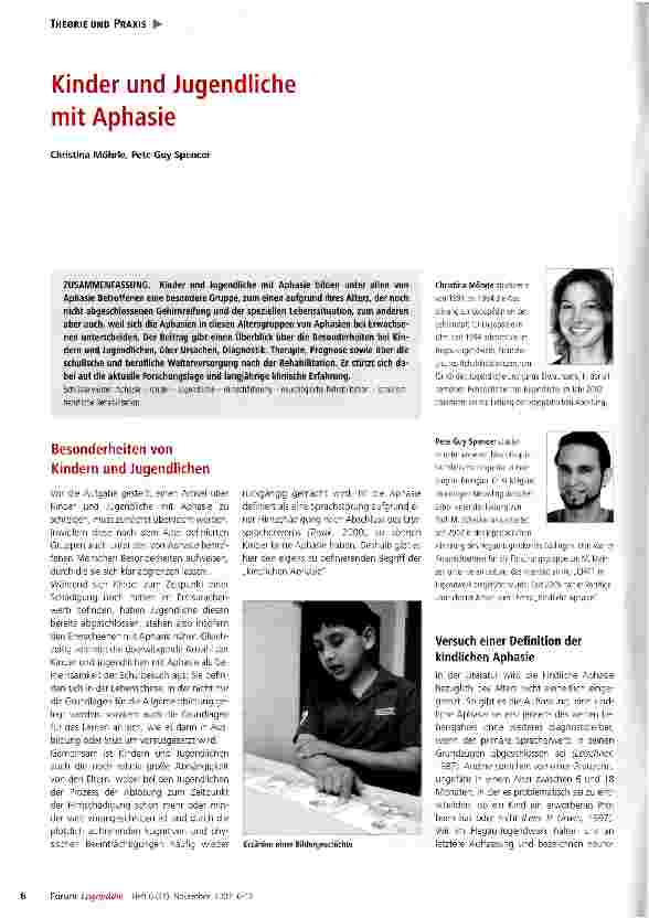 Vorschauseite 1: Kinder und Jugendliche mit Aphasie