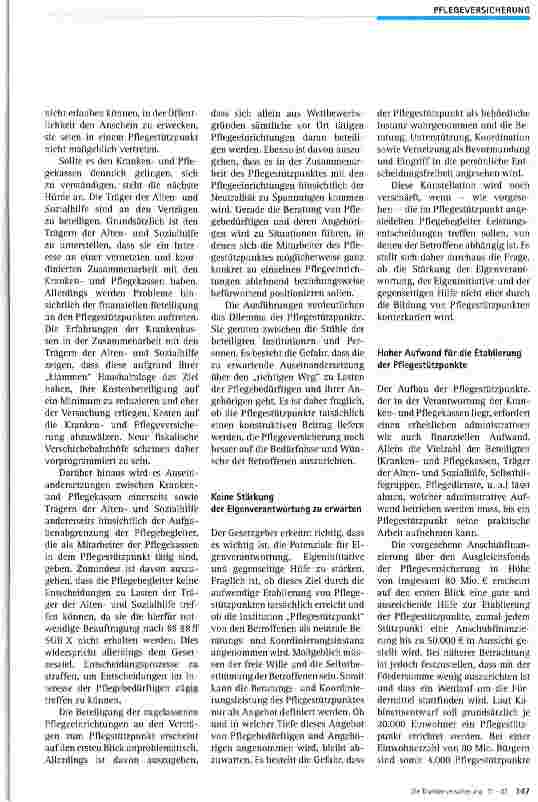 Vorschauseite 2: Pflegestützpunkte und Pflegebegleitung