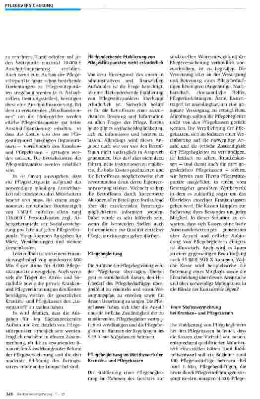 Vorschauseite 3: Pflegestützpunkte und Pflegebegleitung