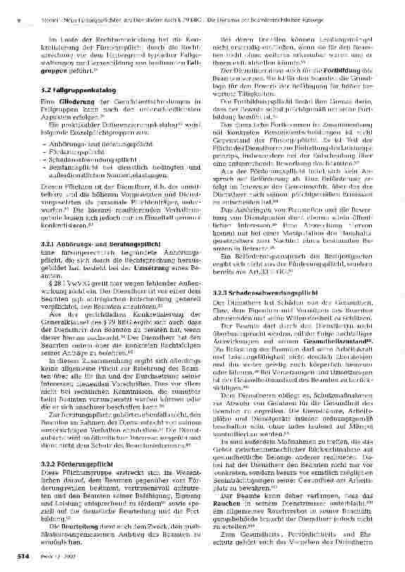 Vorschauseite 5: Neue Fürsorgepflichten des Dienstherrn nach § 79 BBG - Die Dynamik der beamtenrechtlichen Fürsorge