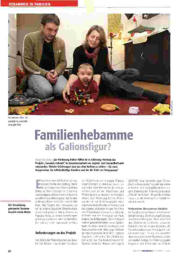 Vorschauseite 1: Familienhebamme als Galionsfigur?