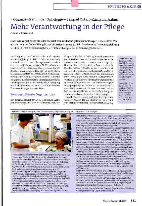 Vorschauseite 1: Mehr Verantwortung in der Pflege