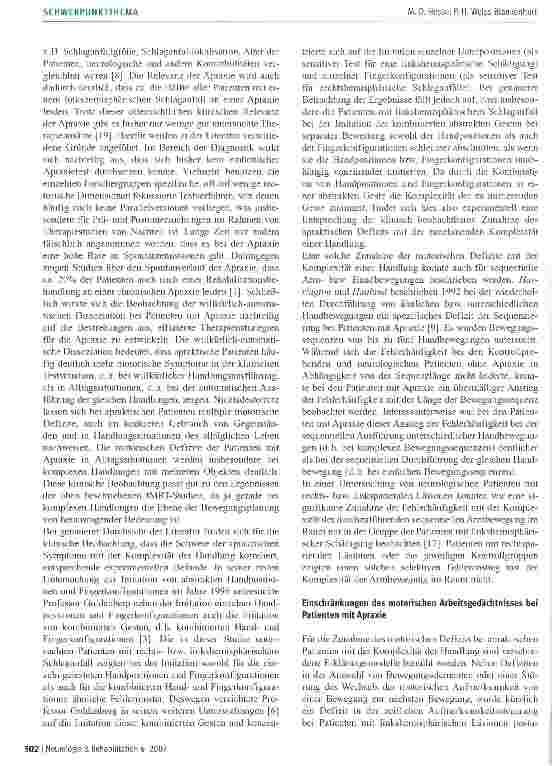 Vorschauseite 4: Von den neuronalen Grundlagen der Bewegungsplanung zu innovativen Therapiestrategien