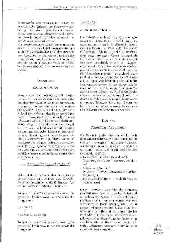 Vorschauseite 3: Präklinische und klinische Versorgung schwerverletzter Patienten aus sicht von Rettungsassistenten und Anästhesiepflegepersonal