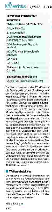Vorschauseite 3: EDV im Krankenhaus