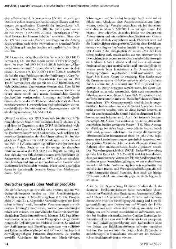 Vorschauseite 2: Klinische Studien mit medizinischen Geräten in Deutschland: Regulatorische und gesetzliche Aspekte