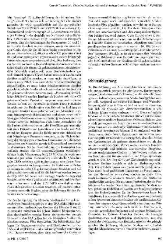 Vorschauseite 3: Klinische Studien mit medizinischen Geräten in Deutschland: Regulatorische und gesetzliche Aspekte