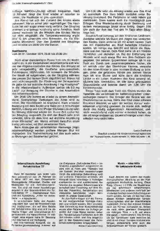 Vorschauseite 4: Pflege eines Kindes mit Nabelsepsis