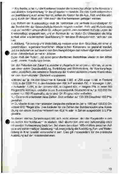 Vorschauseite 3: Krankenpflege - Stiefkind der Politik Ausbildung in der Krankenpflege - eine Fahrt in die Sackgasse?