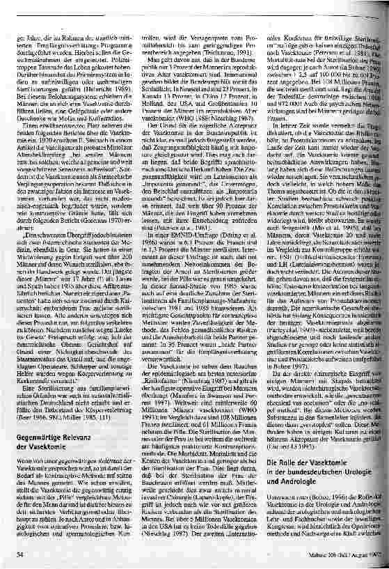 Vorschauseite 2: Vasektomie Geschichte und gegenwärtige Relevanz