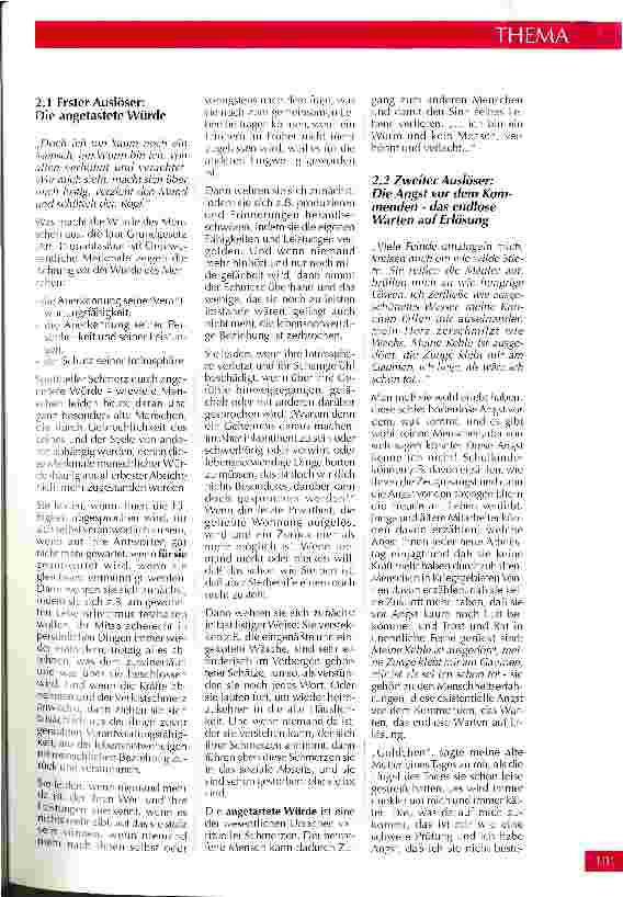 Vorschauseite 4: Spirituelle Schmerzen alternder und alter Menschen und ihre möglichen Hintergründe