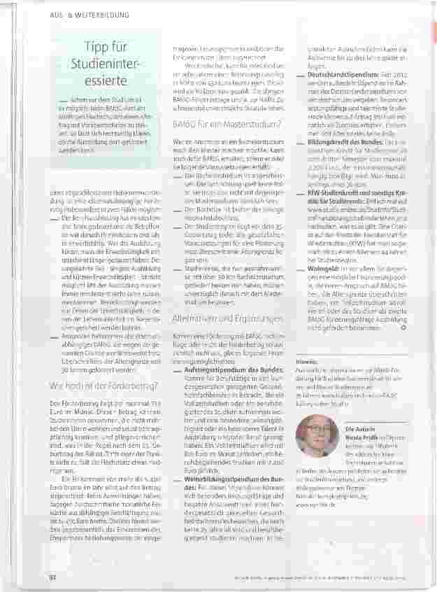 Vorschauseite 3: BAföG, Stipendium, oder Kredit?