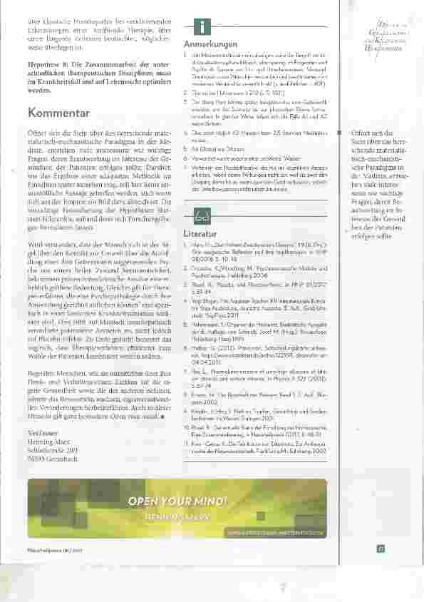Vorschauseite 4: Open Your Mind