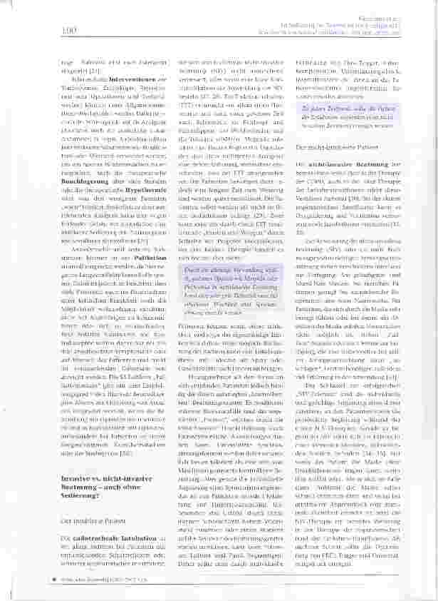 Vorschauseite 3: Ist Sedierung bei Beatmung noch zeitgemäß?