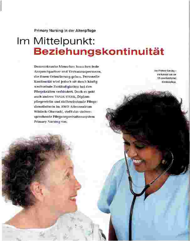 Vorschauseite 1: Im Mittelpunkt: Beziehungskontinuität